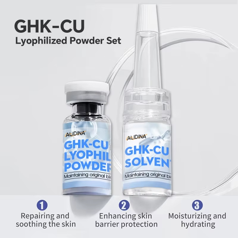 T Ghk-Cu Peptides Anti Aging Skincare Series for Collagen-Boosting Barrier Repair & Hydration Blue Copper Peptides Skincare