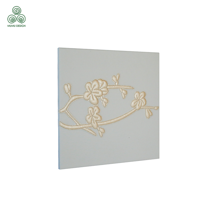 Integrating Multi Shape 3D Relief and Chinese Embroidery for Indoor Wall Panel