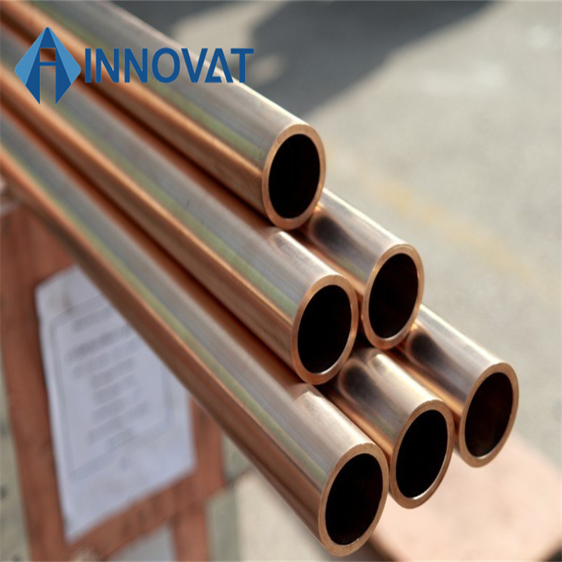 Straight Lengths Hard Temper Refrigeration Copper Tube AC Copper Pipe for Air Conditioners/ C34500 C34200 Brass Tube Seamless Copper Pipe