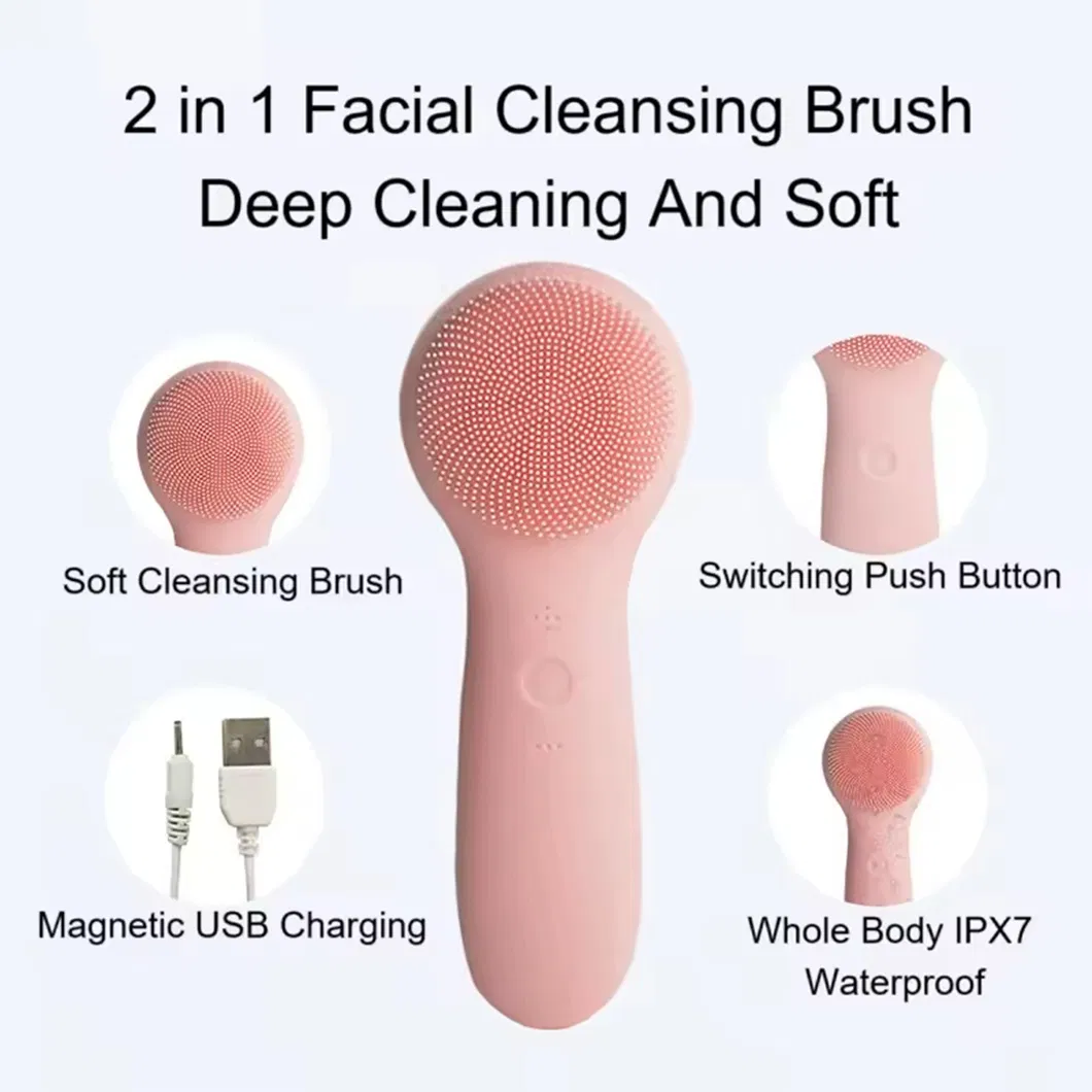 Mother's Day Gift-Silicone Facial Scrubber Brush Face Scrub Brush Face Massage for Cleansing and Exfoliating Silicone
