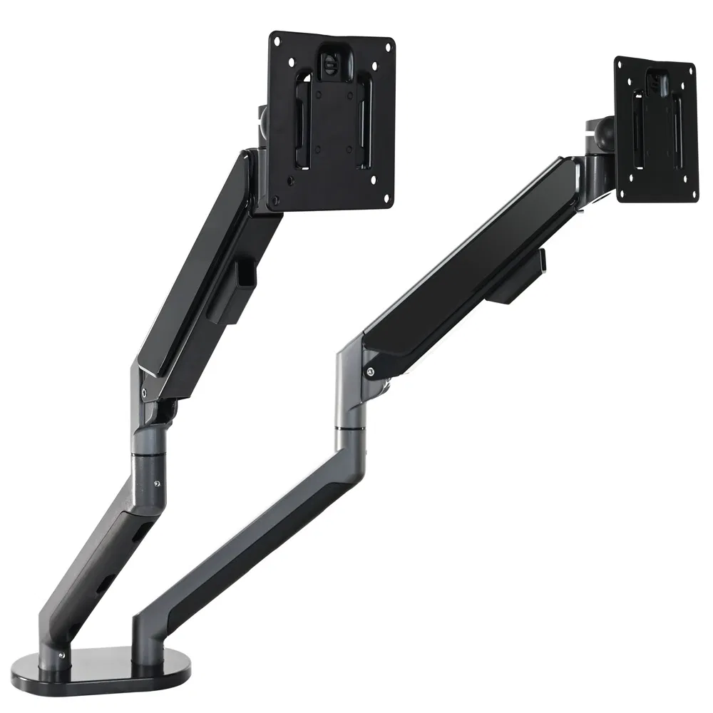 Кронштейн для двух мониторов WS-ZB200-B, газовые пружины, черный