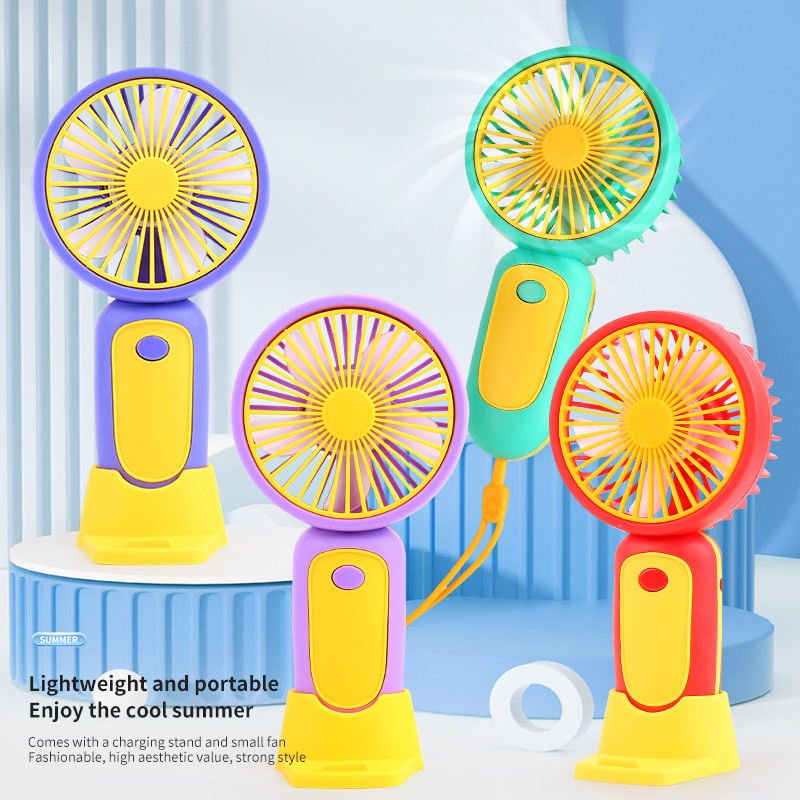 Wholesale Custom Electric Mini Fan Portable USB Rechargeable Smallpocket Ventilador Home Travel Summer Cooling Handheld Fan 5W