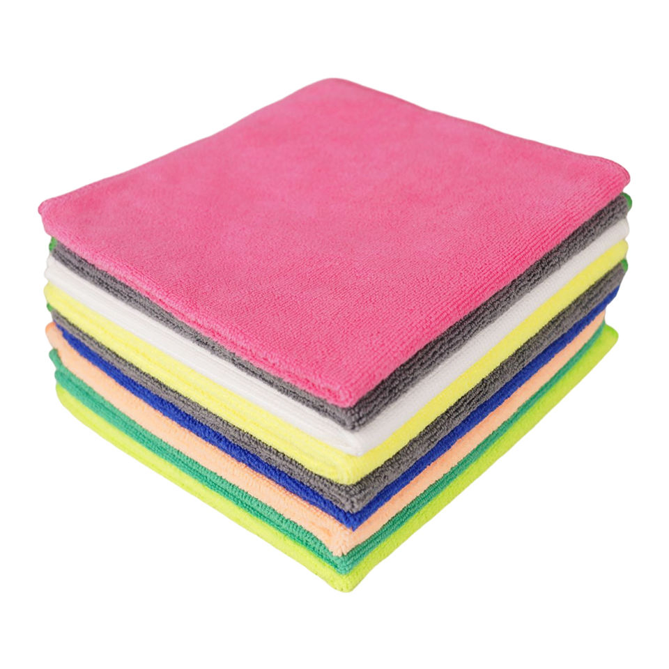 Microfiber Cleaning Cloth Green Custom Logo