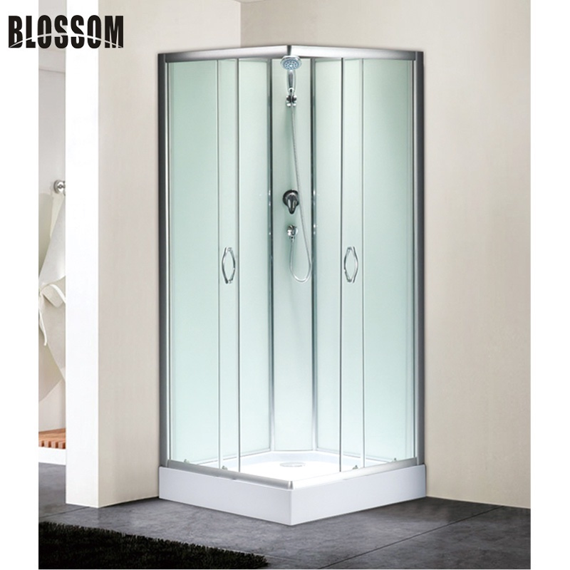 No Steam Bathroom White Glass Shower Room Supplier and Manufacturers
