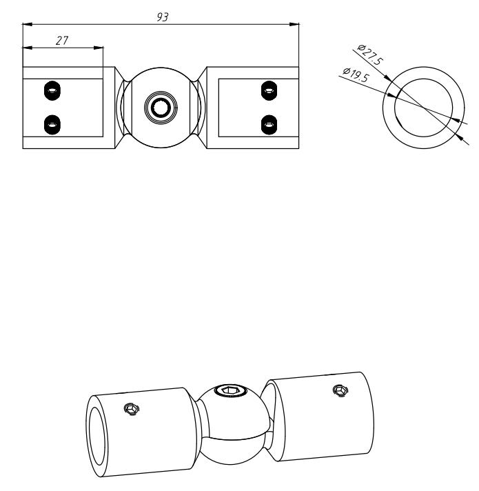 Factory Price Bathroom Shower-Enclosure Hardware Pipe Patch Fitting 304-Stainless-Steel Adjustable Swiveling Header Bar Tube Bracket Pipe Connector