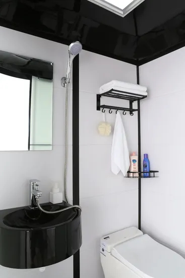 Glass Shower Cabin All in One Bathroom Prefab Toilet Bathroom