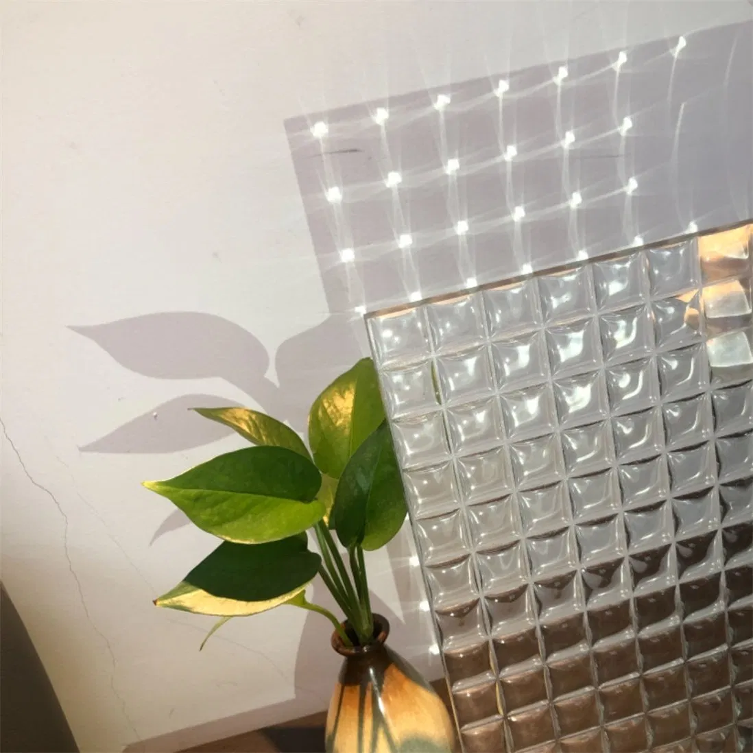 12mm Beautiful Style Fused Pattern Glass for Office Door