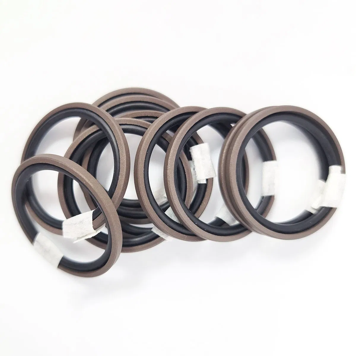 Уплотнительное кольцо поршня гидроцилиндра PTFE Bronze NBR/FKM