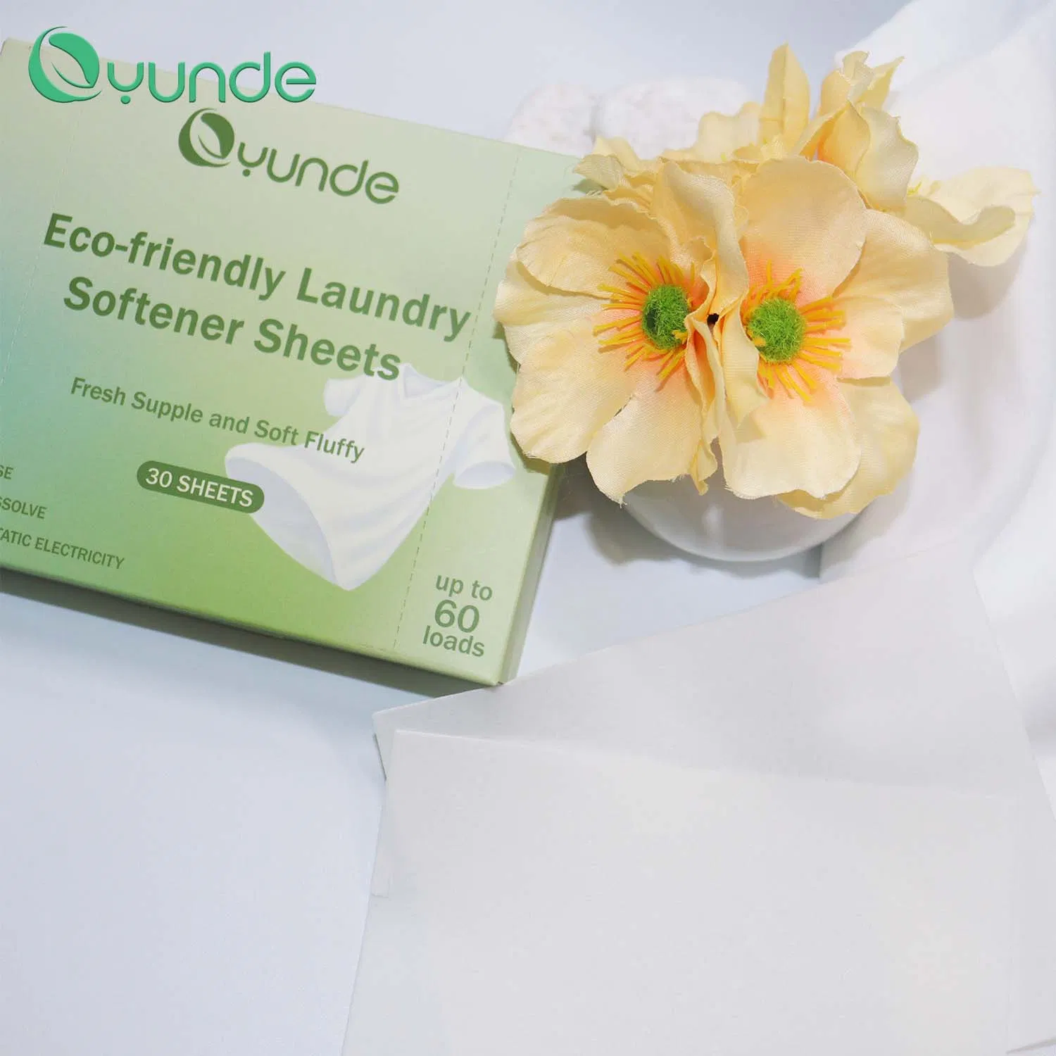 Eco-Friendly Dryer Softener Sheets Long-Lasting Fragrance and Anti-Static
