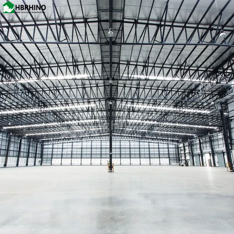 Prefabricated/Prefab Storage/Workshop/Hangar/Garage/Shed Steel Material Design Light Bonded Sandwich Pane Metal Framel Sheet Structure Building Warehouse