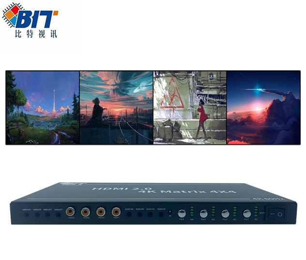 Матричный коммутатор HDMI для видеостены 4x4