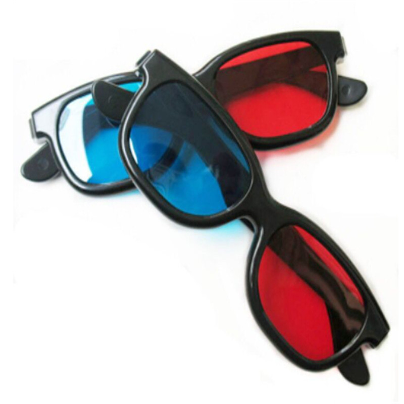 Customize Your Logo Adults 3D Red Blue Lens Plastic 3D Glasses