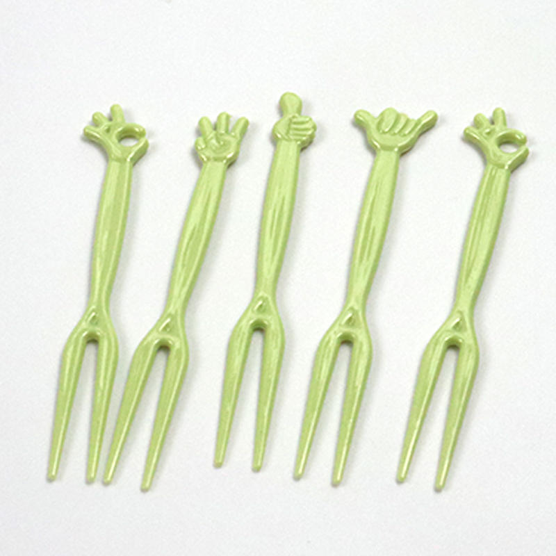 Kitchen Ware PS Plastic One-Time Disposable Cocktail Salad Fruit 83mm Fork