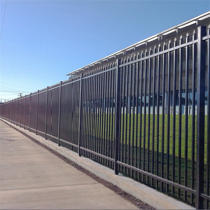 Customized Powder Coated Fence Post Galvanized Stainless Steel Security Fence