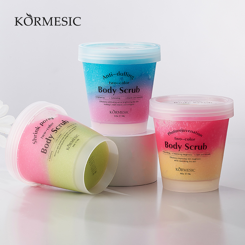 Revitalizing Two-Color Body Scrub for Deep Exfoliation and Smooth Skin