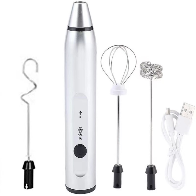 Factory Sale Stainless Steel Electric Foam Maker Handheld Milk Frother for Latte