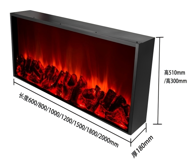 Modern 72-Inch Electric Fireplace for Energy-Efficient Stylish Home Decor