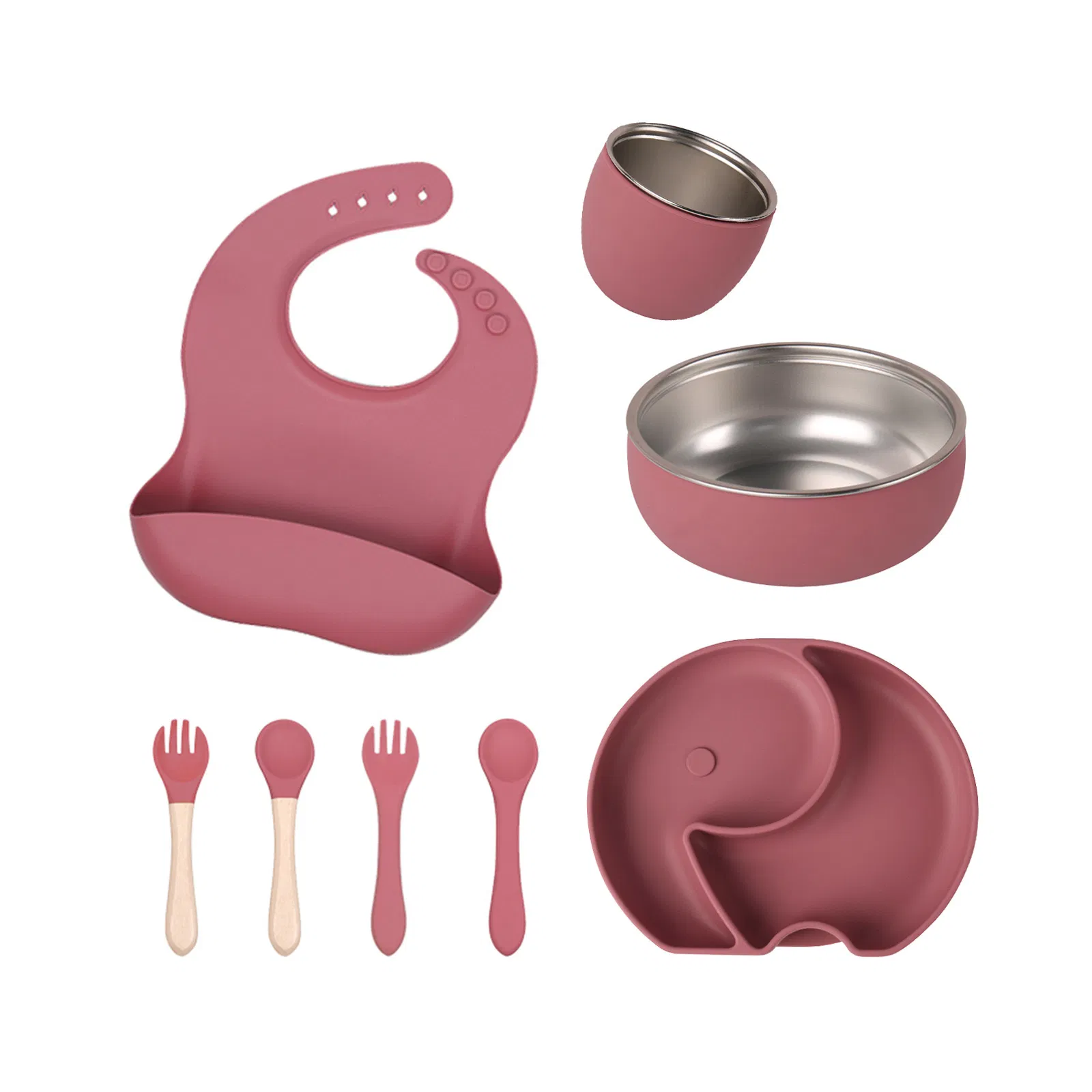 Kid-Friendly Stainless Steel Bowl Featuring a Happy Face