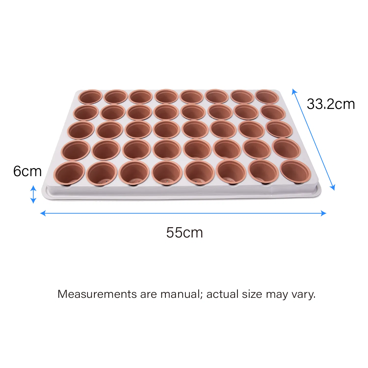 White Plastic Seedling Tray Disposable Plant Propagation Tray