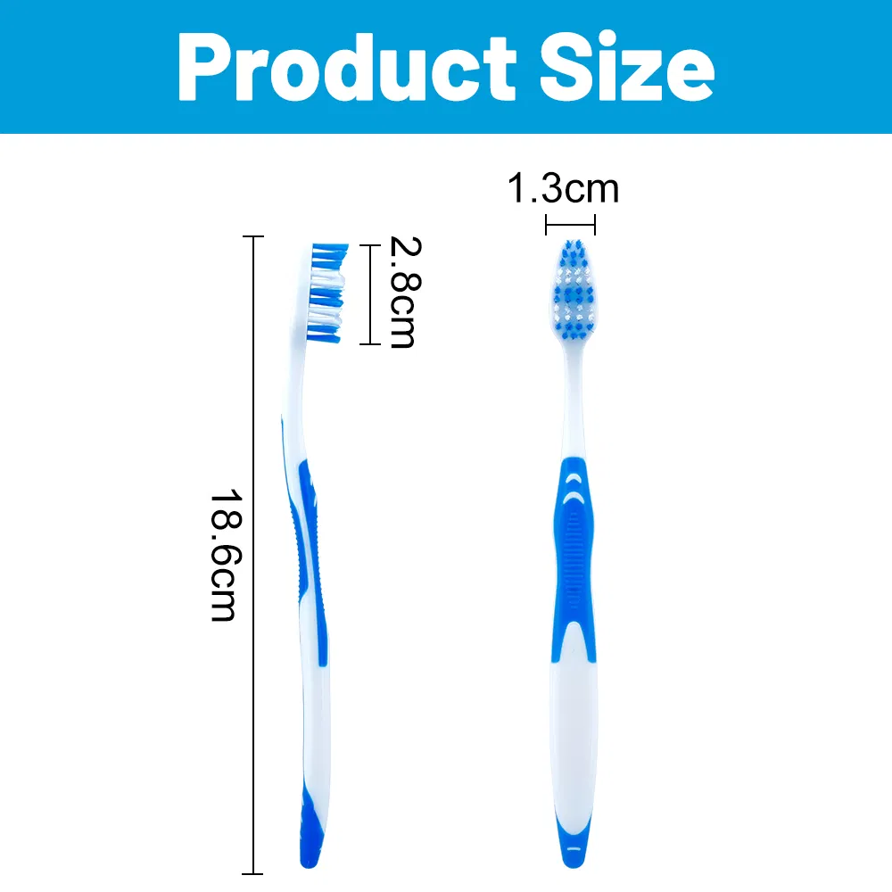 Adult Tongue Coated Cleaning Toothbrush with Double-Sided Non-Slip Handle Designed Manual Oral Care Set