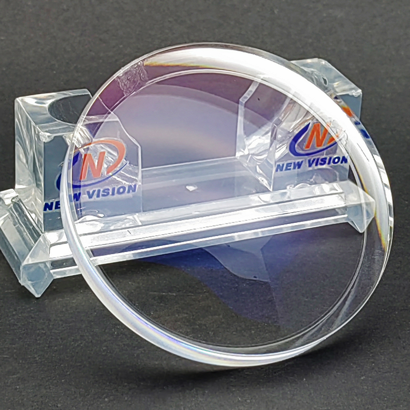 1.591 Polycarbonate Semi-Finished Single Vision Base425 75mm Ar Blue Optical Eyewear Lens