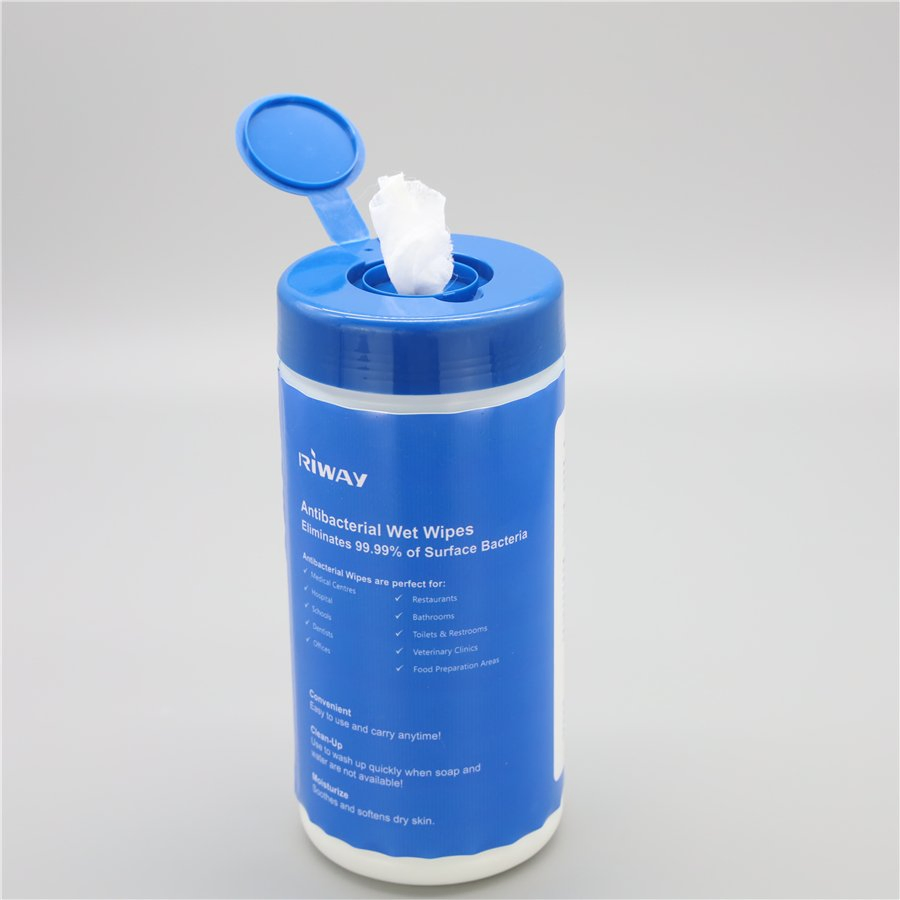 Jar and Canister Packaging Disposable Antibacterial Sanitizing Alcohol Cleaning Wet Wipes