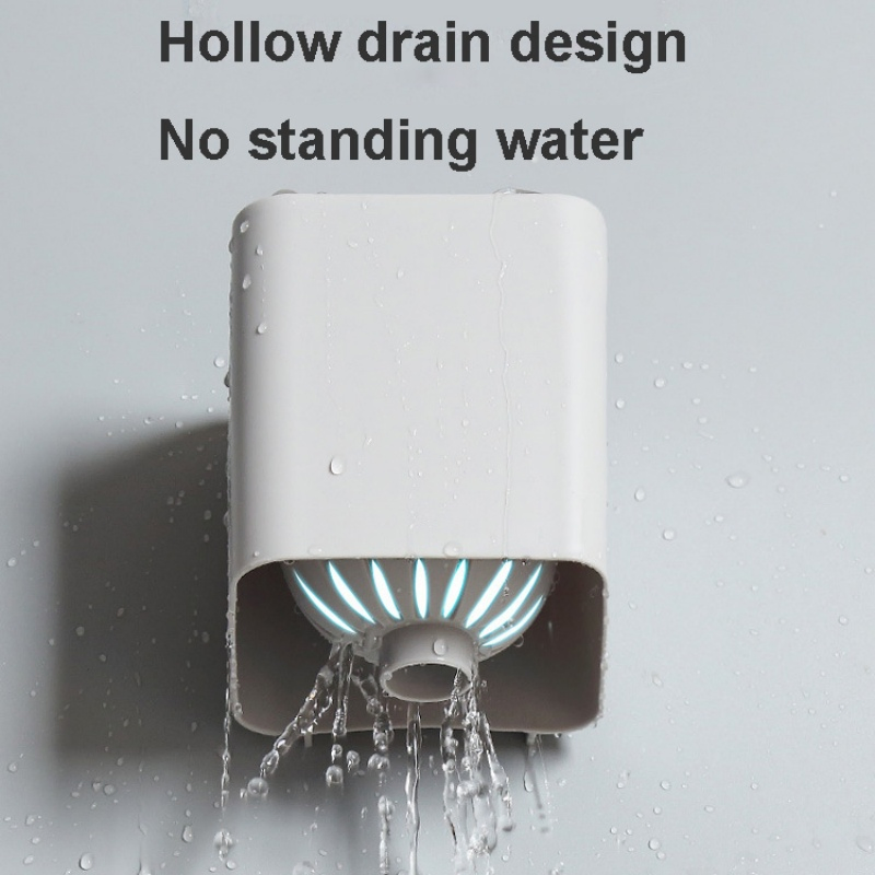 Держатель для ершика с щеткой, настенный, пластиковый