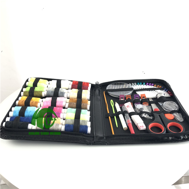Portable 100-Piece Sewing Kit with Multifunctional Needle and Thread