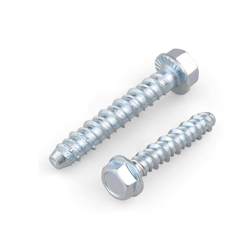 Hex Washer Head Zinc Plated Concrete Self Tapping Screw Carbon Steel High Holding Power for Masonry Fastening Heavy Duty Metric