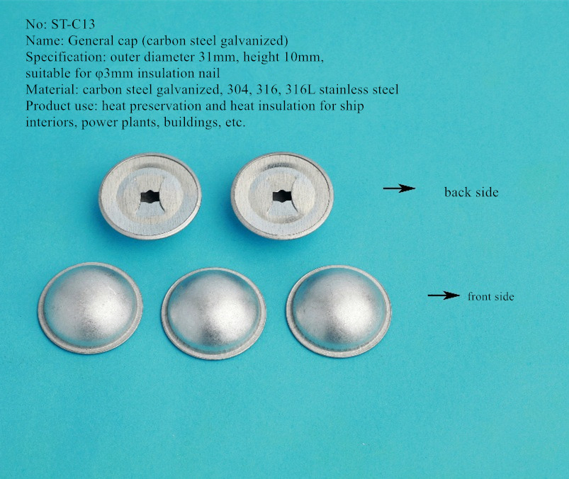 Insulation Pins Use Caps General Caps Marine Caps