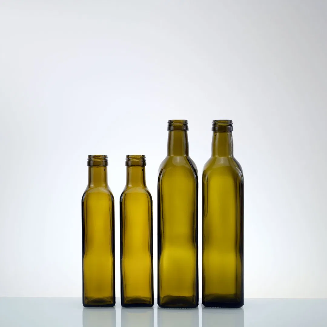 250ml 500ml750ml 1000ml Classic Antique Green Glass Olive Oil Bottles