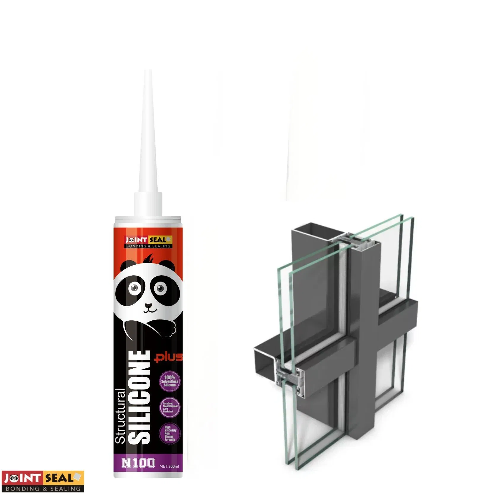 OEM Neutral Weatherproof Sealer Decoration Adhesives Silicone Sealant Shore a PU40