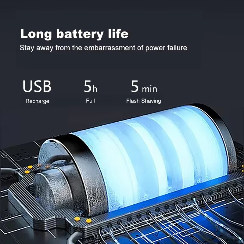 Multi-Function Fast Shaver Clean Face Nose Trimmer Electric Men Shaver