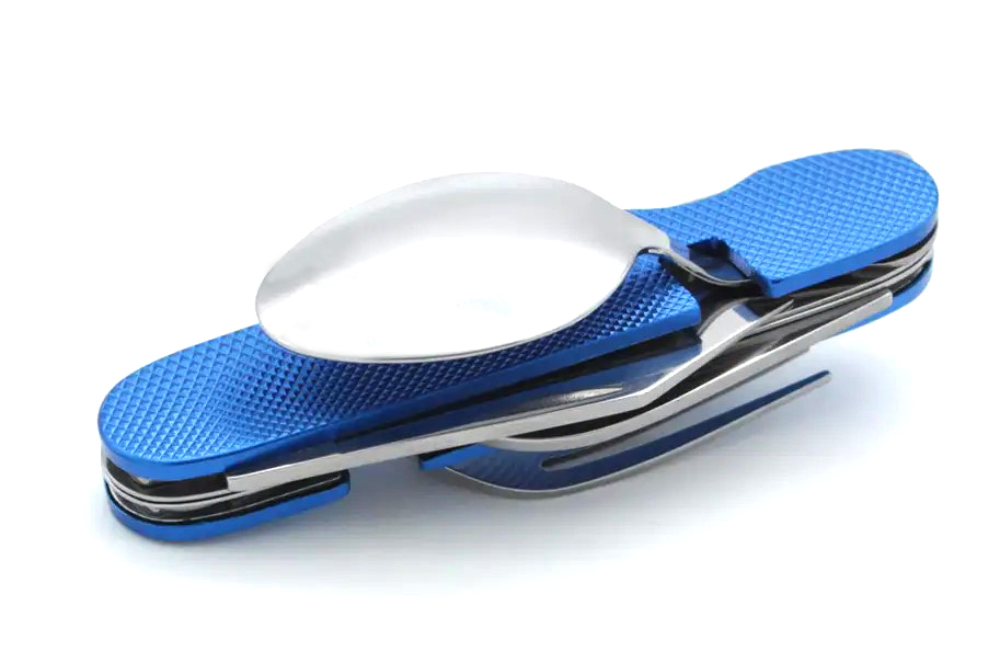 Portable Stainless Steel Flatware Spoon Fork for Picnic Hiking Travel