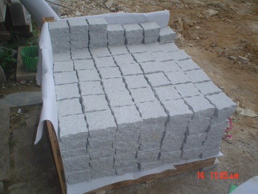 G602/G603/ Light Grey Granite Cubes/Paving Stone/Cobblestone/Tile Pebblestone Outdoor Externior Garden Decoration