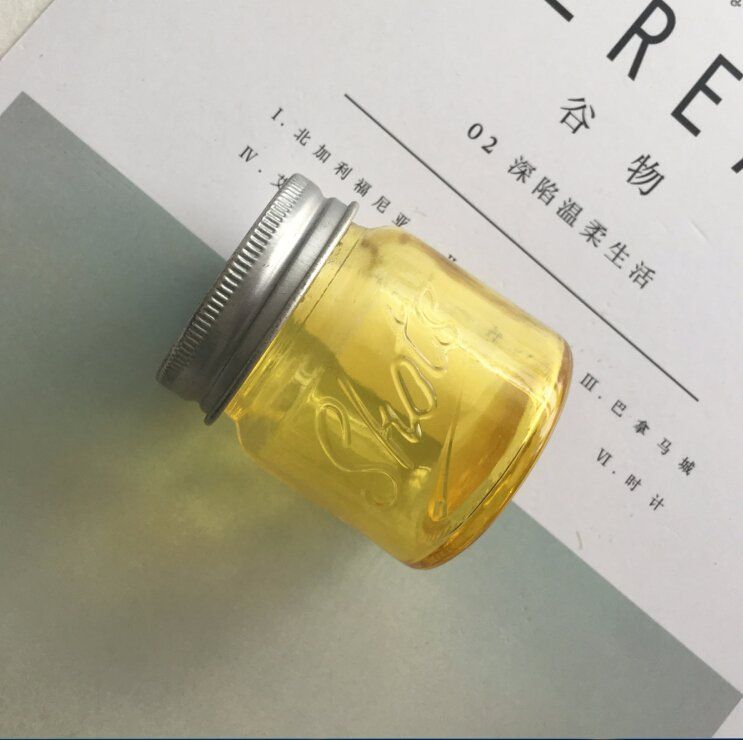 100ml Yellow Shot Glass Mason Jar for Candy with Siliver Cap Wholesale