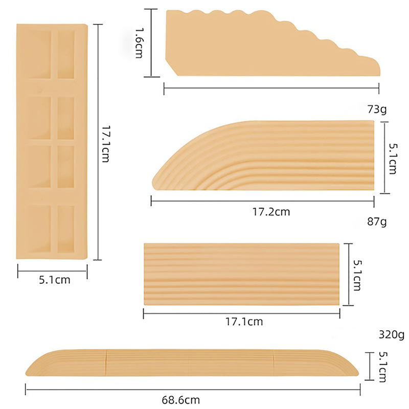 Threshold Bars Ramp Mat Auxiliary for Ecovacs Narwal Roborock / Mijia / Irobot Sweeping Robot Vacuum Cleaner Accessories - Yellow
