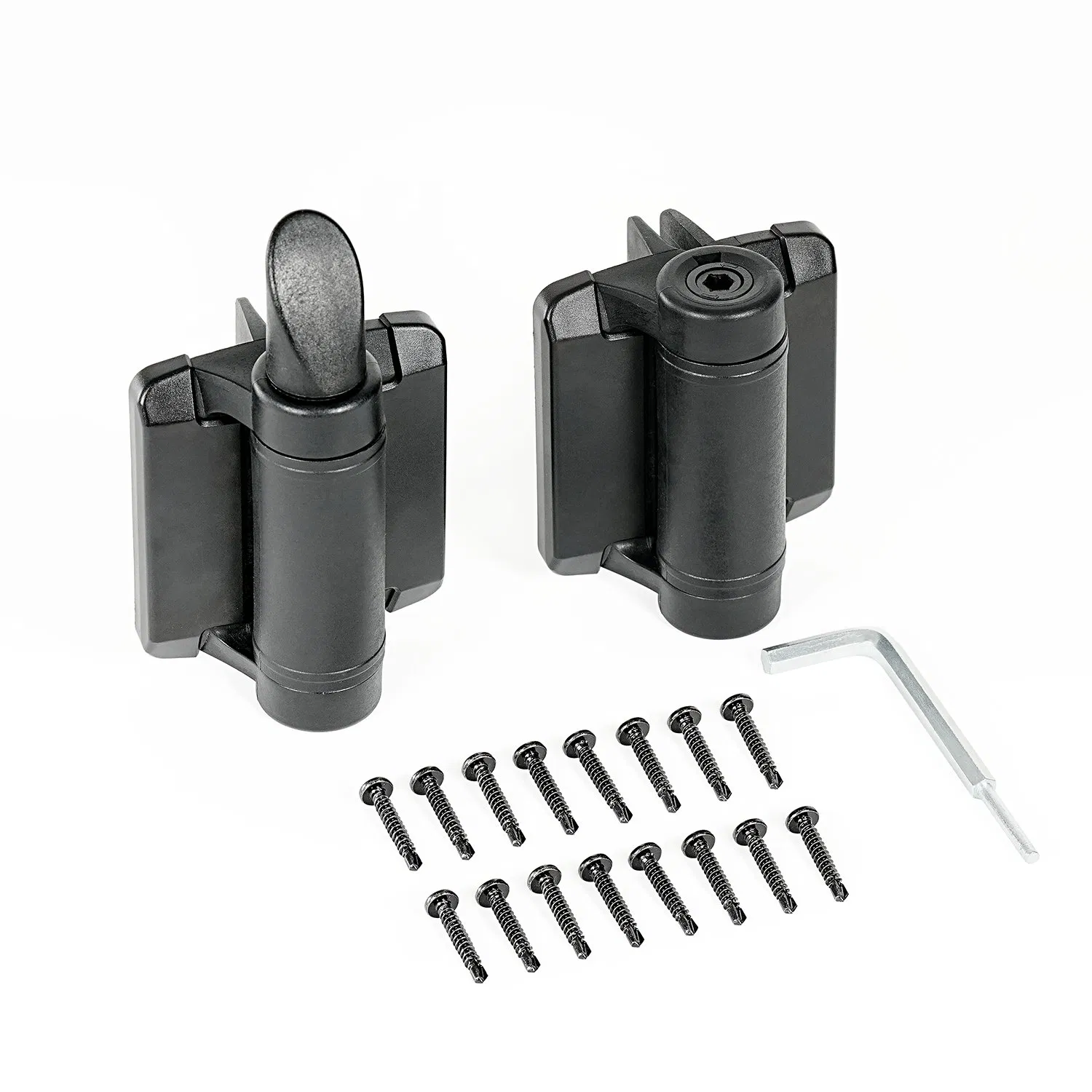 Adjustable Nylon Self Closing Safety Key Lockable Gate Latch and Gate Hinges