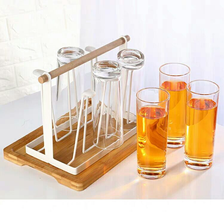 High Level Transparent Glass Drink Cup Clear Glass Bottle Glass Mug Support Print Logo