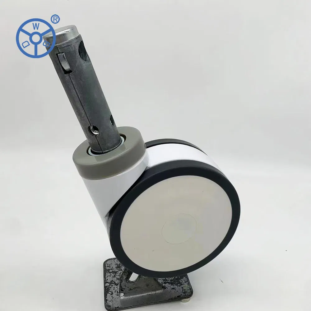 Ylcaster 130*66mm Medical Central Lock Swivel Caster Wheel for Hospital Bed