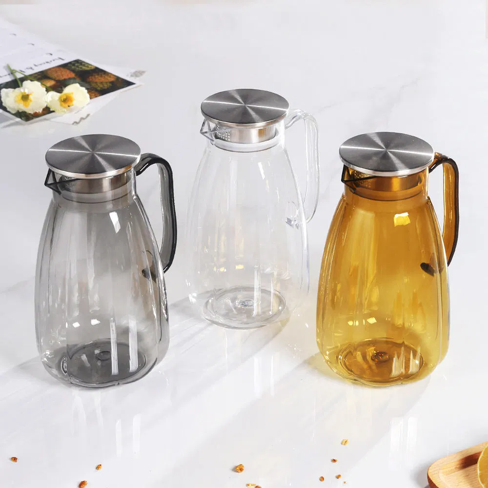 Acrylic Juice Pot - PC Plastic Infusion Pitcher for Lemon Water