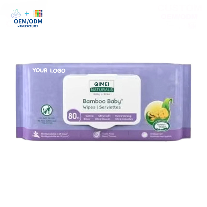 China OEM Factory Wholesale Baby Wipe 80PCS Non-Woven Wet Wipes OEM Brand Wipes