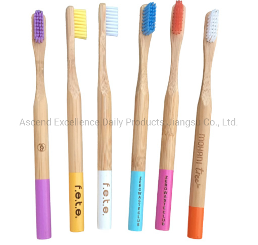 OEM Biodegradable Eco Friendly Organic Bamboo Toothbrush/Tooth Brush with Customized Package for Adult/Kid/Child