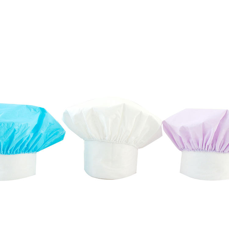 Needle Cotton 50%Viscose 50% Polyester 50g PE Film Waterproof Hotel Disposable Shower Cap