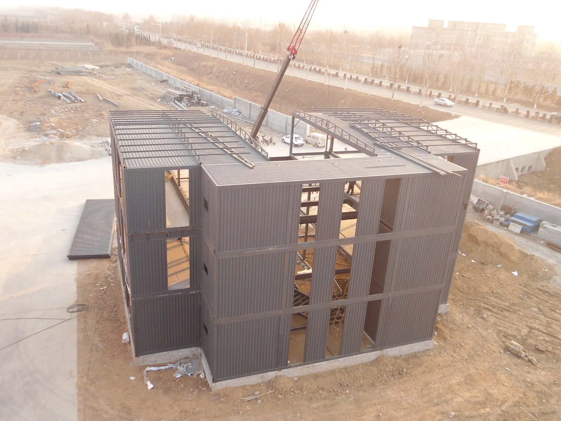Multi-Storey Prefabricated Steel Structre Modular Building Apartment