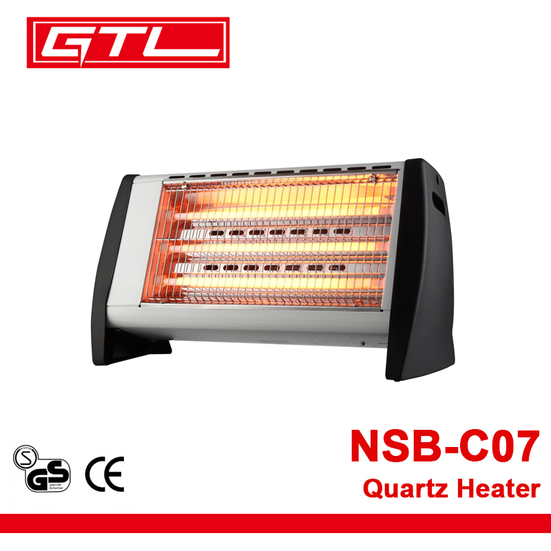 Electric Portable Quartz Heater Series with Safety Tip Over Switch 1800W (NSB-C07)