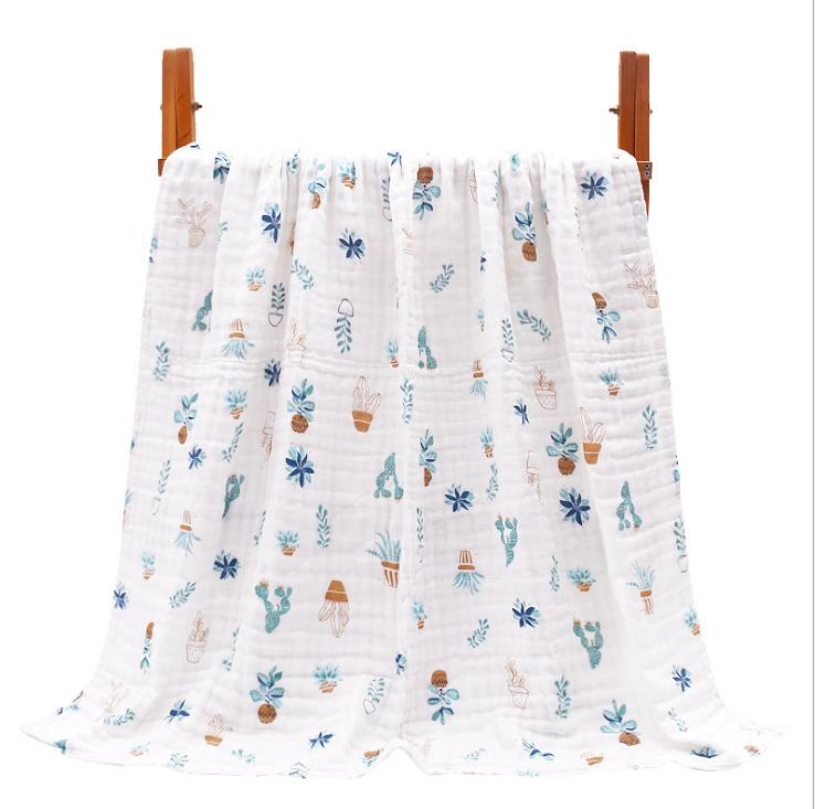 Baby Bath Towel Cotton Six-Layer Gauze Baby Supplies Newborn Children Blanket Newborn Coating