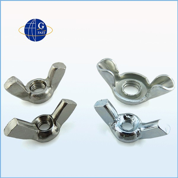 Carbon Steel Butterfly Nut Black Zinc Plated Wing Nut