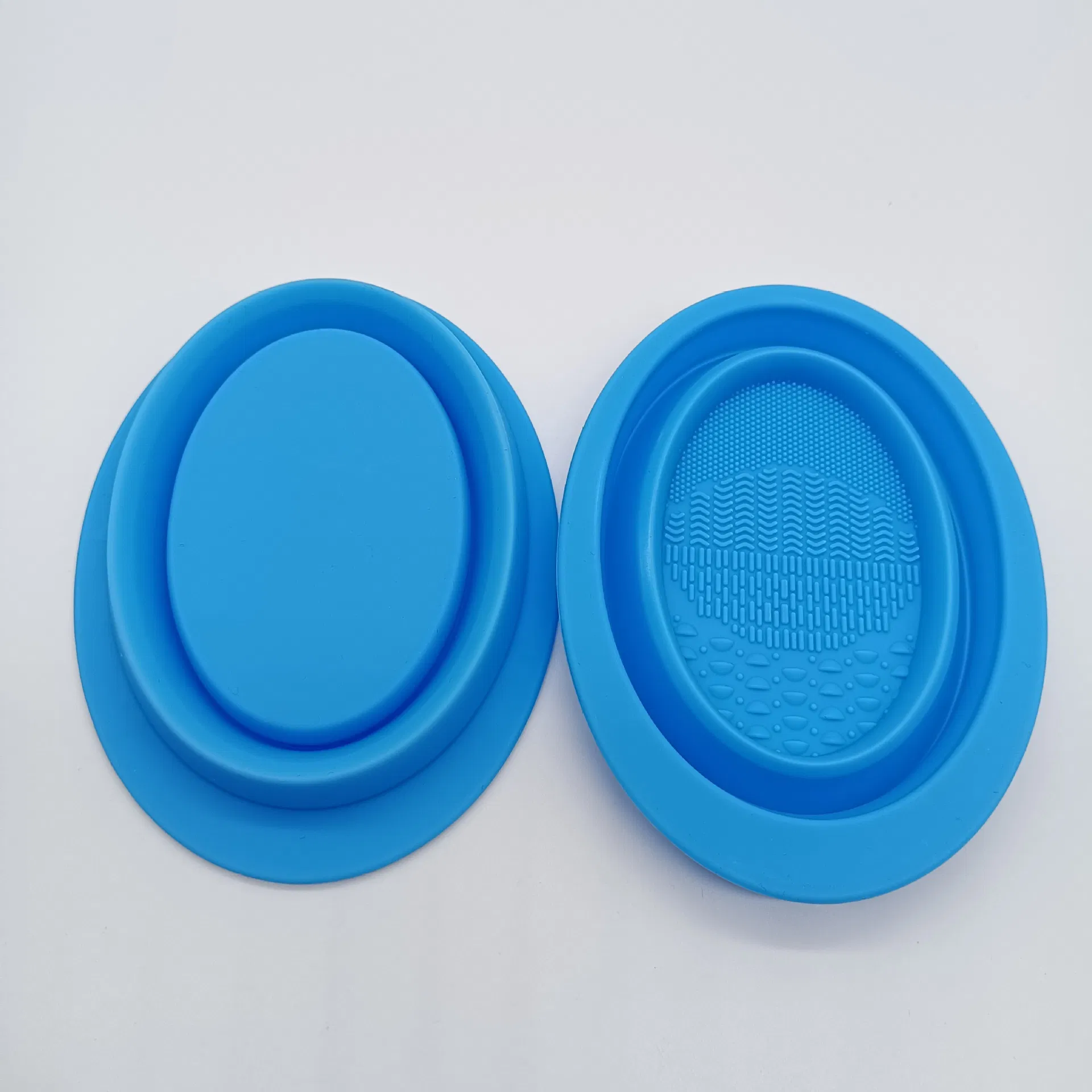 Cross -Border Silicone Folding Bowl Beauty Egg Cleaning Tool Powder Puff Cleaning Cushion Brush Brushing Makeup Brush Cleaningartifact