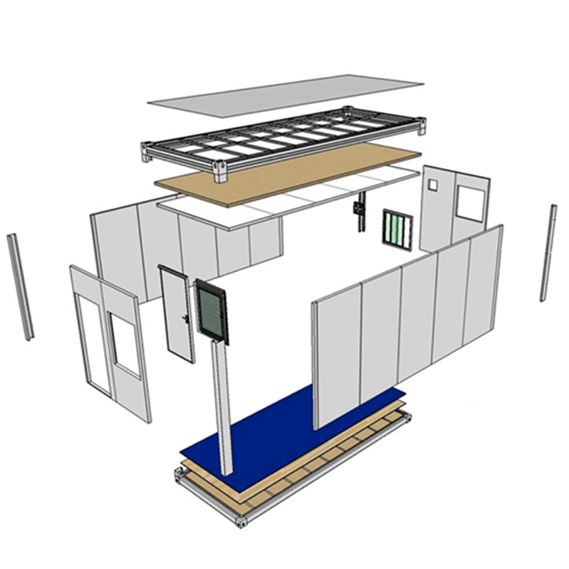 Luxury Flat Packed Prefabricated Tiny House Modular House 20FT Living Container House